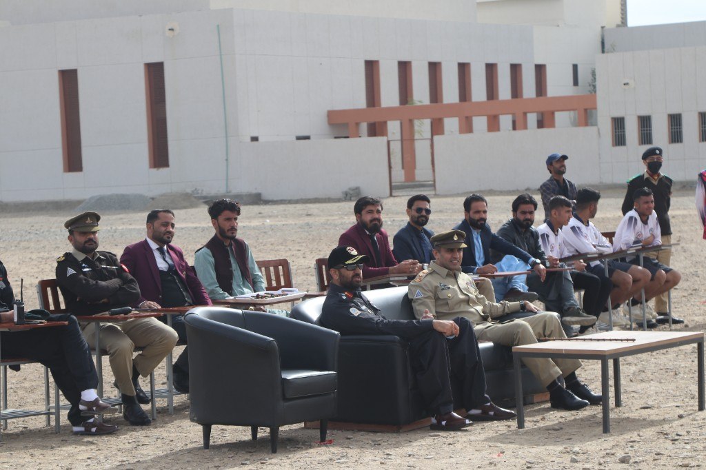 College event with guests and staff